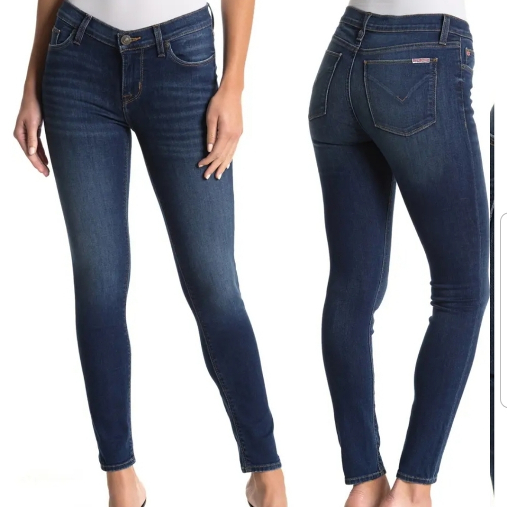 Hudson Krista Super Skinny Ankle Jeans in Drie  Medium Dark Wash 31